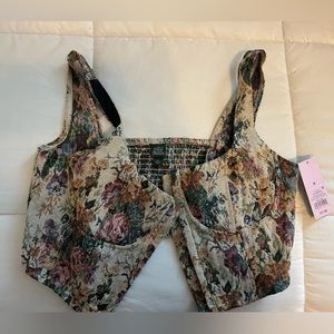 Floral crop top